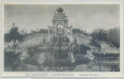 POSTAL DE BARCELONA. CASCADA DEL PARQUE Nº 14