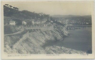 POSTAL ANTIGUA DE GERONA. SAN FELIU DE GUIXOLS. CHALETS SANT ELMO