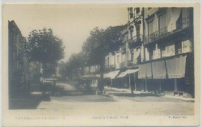 POSTAL ANTIGUA DE GERONA. SAN FELIU DE GUIXOLS. RAMBLA ANTONIO VIDAL