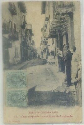 POSTAL ANTIGUA DE GERONA. PUIGCERDA. CALLE MAYOR