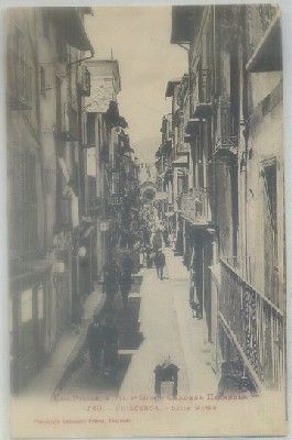 POSTAL ANTIGUA DE GERONA. PUIGCERDA. CALLE MAYOR. LOS PIRINEOS 6ª SERIE Nº 740