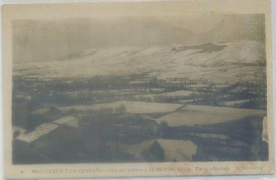 POSTAL ANTIGUA DE GERONA. PUIGCERDA Y LA CERDEÑA. NIEVE Y SOL Nº 6
