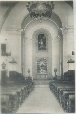 POSTAL ANTIGUA DE GERONA. PUIGCERDA. IGLESIA ALTAR MAYOR