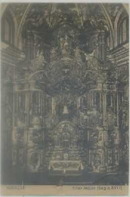 POSTAL ANTIGUA DE GERONA: MIRACLE ALTAR MAYOR