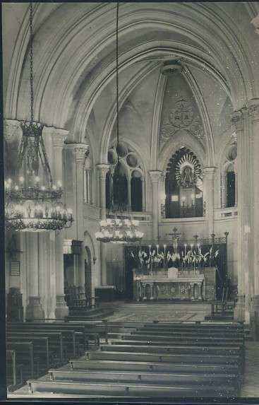 POSTAL SANTUARI DE LA MARE DE DEU DE NURIA PIRINEU CATALA INTERIOR DE ESGLESIA ALTAR MAYOR