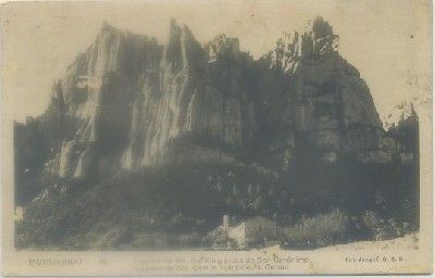 POSTALES ANTIGUA DE BARCELONA. MONTSERRAT. CAPILLA STA. CECILIA Y PICOS S. GERONIMO