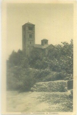 POSTALES ANTIGUA EXPO. DE BARCELONA. MONASTERIO ROMANICO