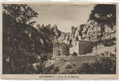 POSTAL DE BARCELONA. MONTSERRAT. ABSIDE DE LA BASILICA