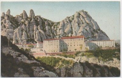 POSTAL DE BARCELONA. MONTSERRAT. EL SANTUARIO. VISTA GENERAL