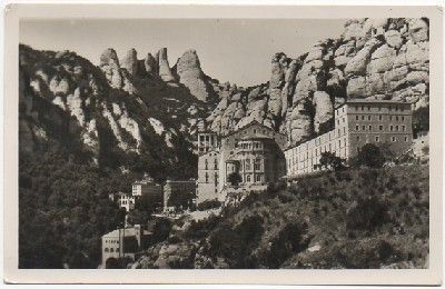 POSTAL DE BARCELONA. MONTSERRAT. ABSIDE DE LA BASILICA