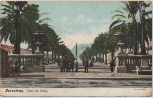 POSTAL ANTIGUA DE BARCELONA. PASEO DE COLON