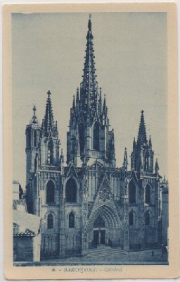 POSTAL ANTIGUA DE BARCELONA. CATEDRAL.