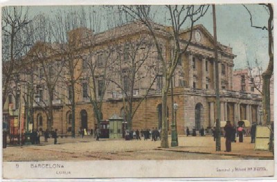 POSTAL ANTIGUA DE BARCELONA. LONJA Nº 9