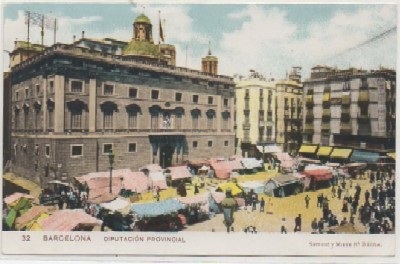 POSTAL ANTIGUA DE BARCELONA. DIPUTACION PROVINCIAL