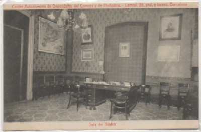 POSTAL ANTIGUA DE BARCELONA. CENTRO AUTONOMISTA DEL COMERS Y DE L'INDUSTRIA