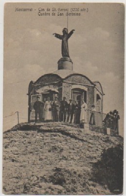 POSTAL ANTIGUA DE BARCELONA. CUMBRE DE SAN JERONIMO