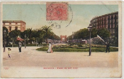 POSTAL ANTIGUA DE BARCELONA. PASEO DE SAN JUAN