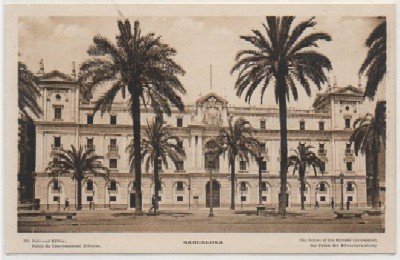 POSTAL ANTIGUA DE BARCELONA. GOBIERNO MILITAR