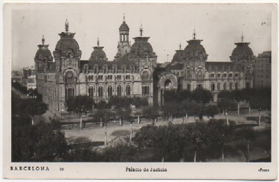 POSTAL ANTIGUA DE BARCELONA. PALACIO DE JUSTICIA