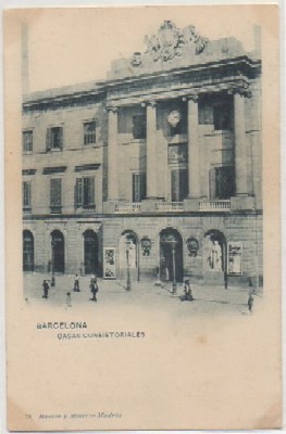 POSTAL ANTIGUA DE BARCELONA. CASAS CONSISTORIALES