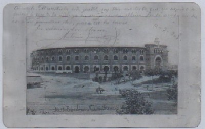 POSTAL ANTIGUA DE BARCELONA. PLAZA DE TOROS. NUEVAS ARENAS