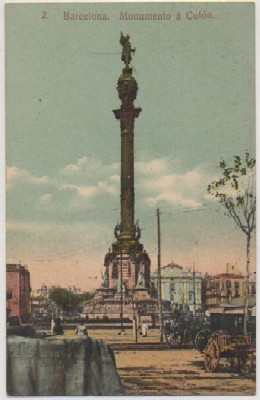 POSTAL ANTIGUA DE BARCELONA. MONUMENTO A COLON