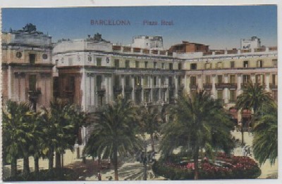 POSTAL ANTIGUA DE BARCELONA. PLAZA REAL