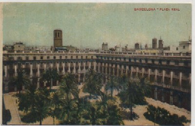 POSTAL ANTIGUA DE BARCELONA. PLAZA REAL