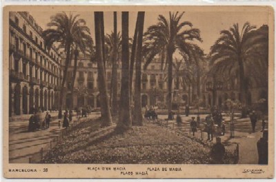 POSTAL ANTIGUA DE BARCELONA. PLAZA DE MACIA