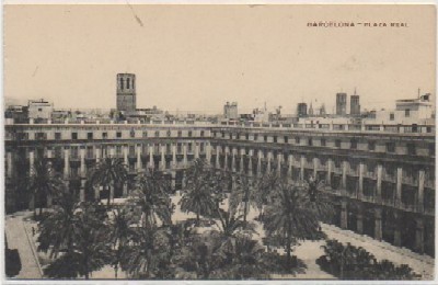 POSTAL ANTIGUA DE BARCELONA. PLAZA REAL