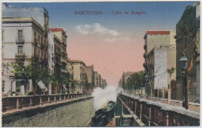 POSTAL ANTIGUA DE BARCELONA. CALLE DE ARAGON