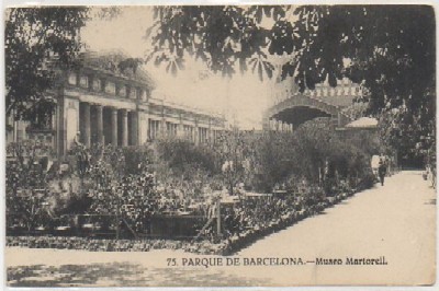 POSTAL ANTIGUA DE BARCELONA. PARQUE DE BARCELONA. MUSEO MARTORELL