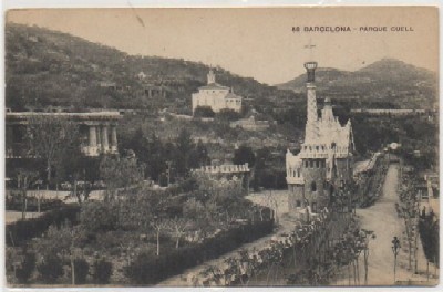 POSTAL ANTIGUA DE BARCELONA. PARQUE GÜELL