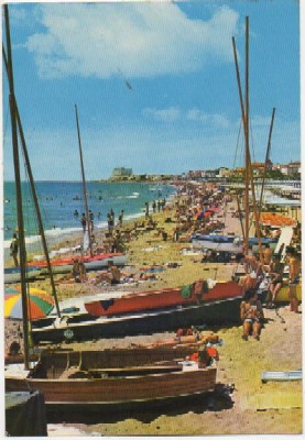 POSTAL DE BARCELONA. SITGES. PLAYA