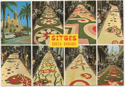 POSTAL DE BARCELONA. SITGES. CORPUS
