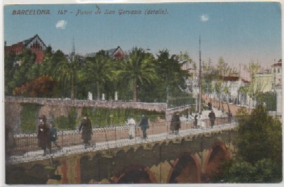 POSTAL DE BARCELONA. PASEO DE SAN GERVASIO