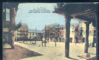 POSTAL ANTIGUA DE GERONA - LOS PIRINEOS 447 PUIGCERDA PLAZA GABRINETY - LOS PORTICOS