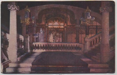 POSTAL DE BARCELONA. PALACIO DE LA MUSICA CATALANA