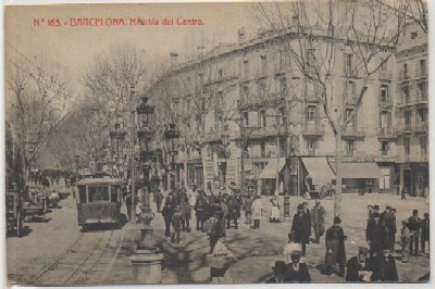 POSTAL DE BARCELONA. RAMBLA DEL CENTRO Nº 163