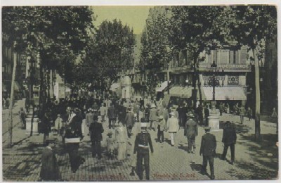 POSTAL DE BARCELONA. RAMBLA DE SAN JOSE