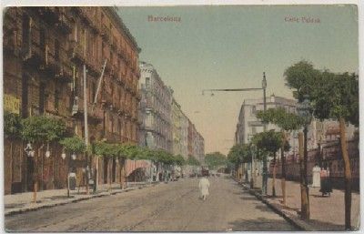 POSTAL DE BARCELONA. CALLE PELAYO