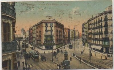 POSTAL DE BARCELONA. CALLE PELAYO Y BALMES