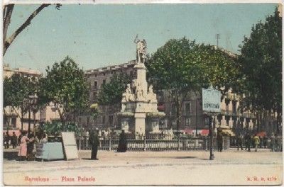 POSTAL ANTIGUA DE BARCELONA. PLAZA PALACIO