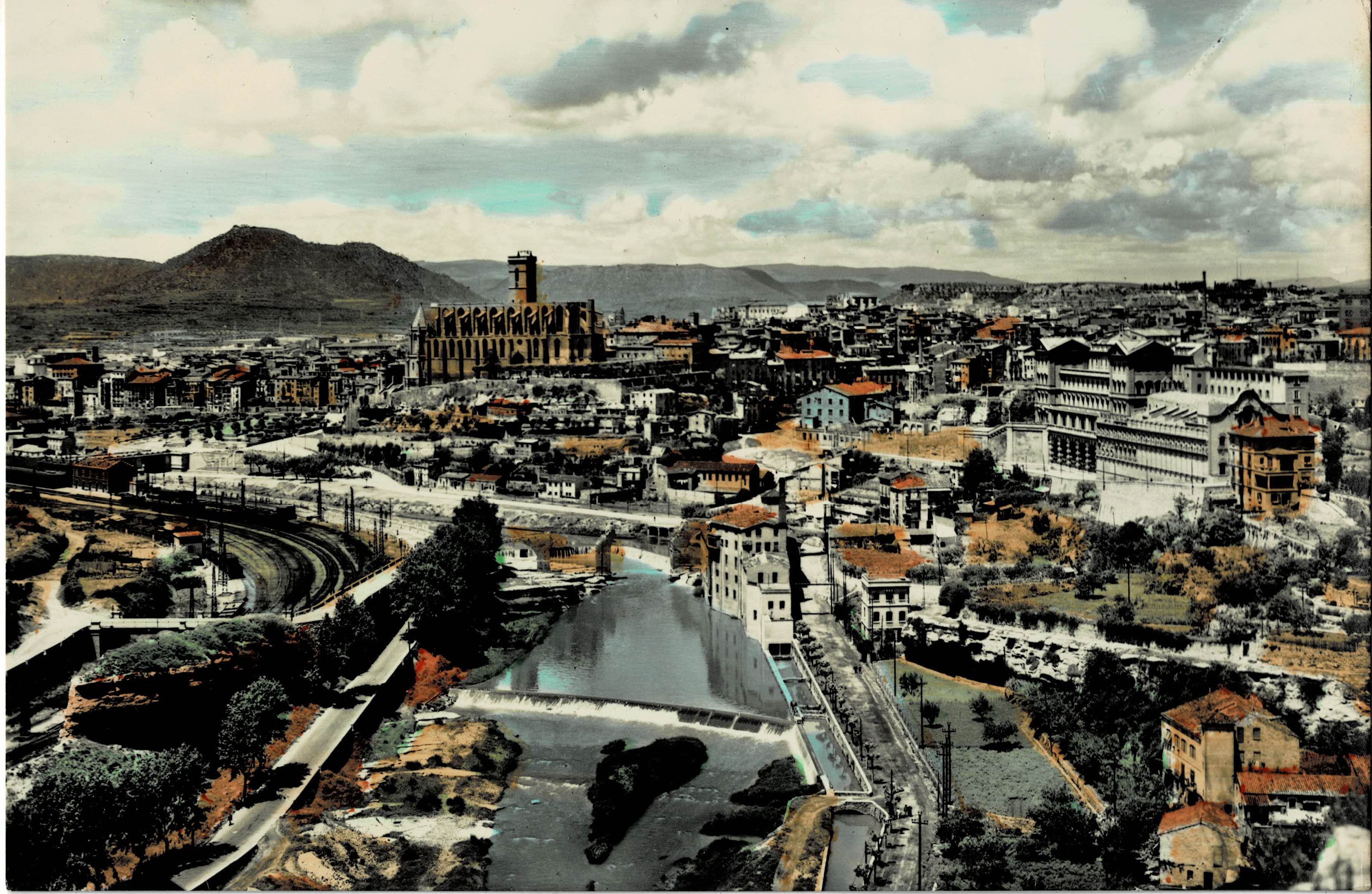 POSTAL DE MANRESA. VISTA PARCIAL
