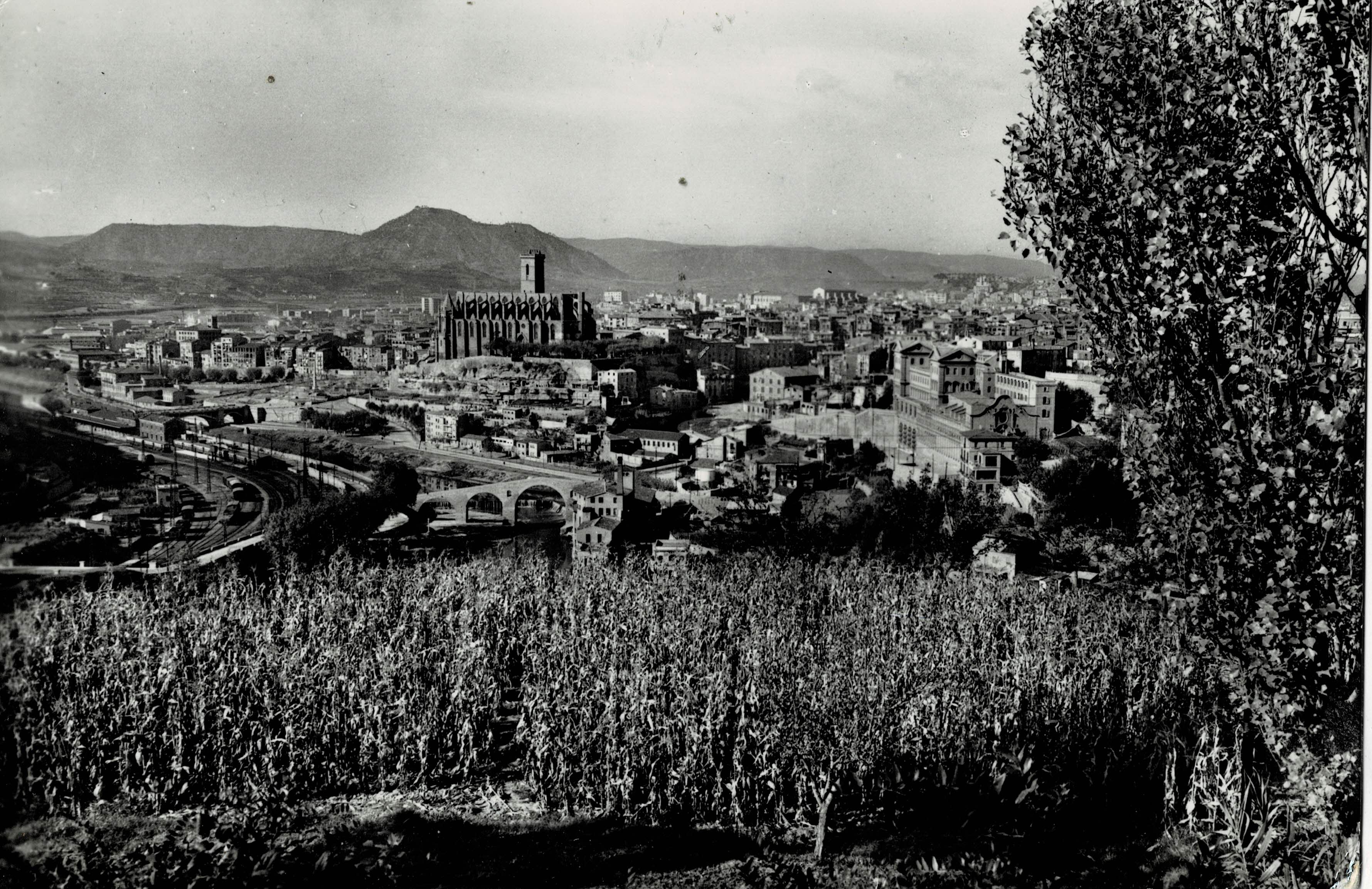 POSTAL MODERNA DE CATALUÑA. MANRESA. VISTA PARCIAL