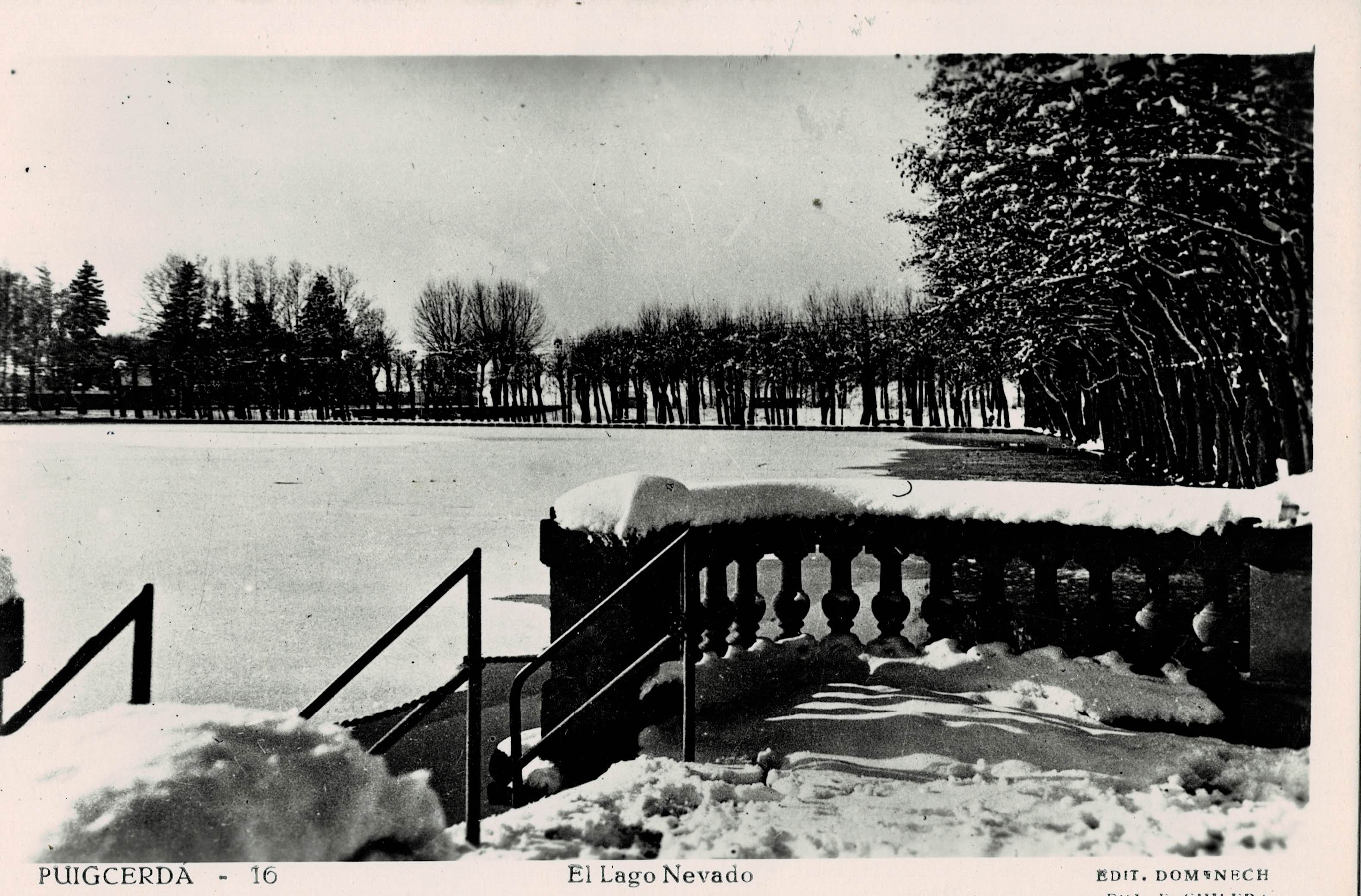 POSTAL MODERNA DE CATALUÑA. PUIGCERDA. EL LAGO NEVADO