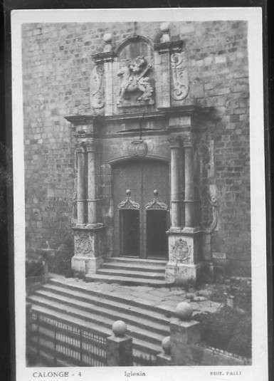 POSTAL DE CALONGE. GERONA. Nº 4 IGLESIA