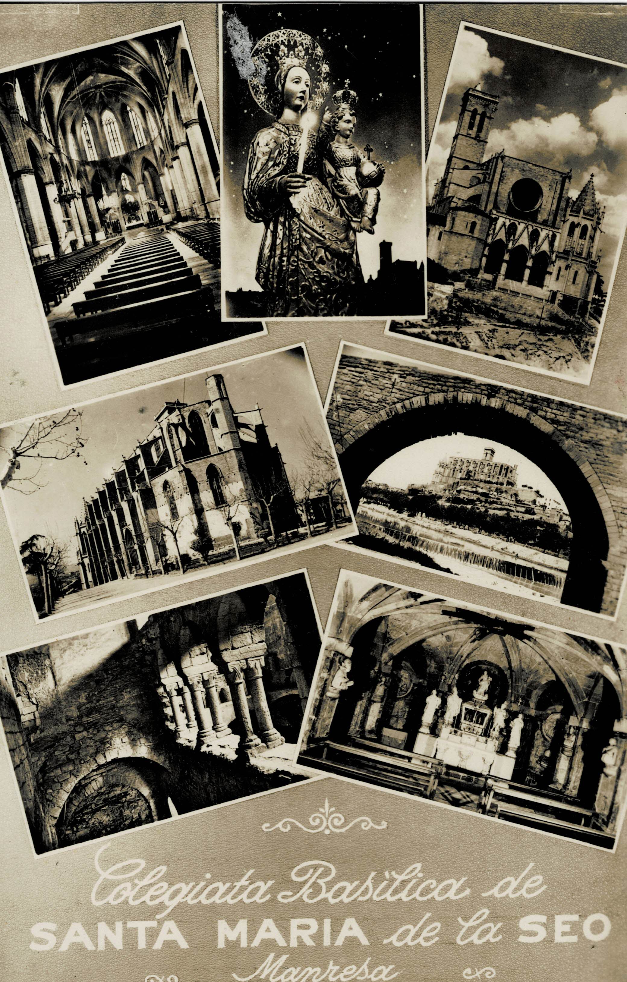 POSTAL MODERNA DE CATALUÑA. MANRESA. COLEGIATA BASILICA DE SANTA MARIA DE LA SEO