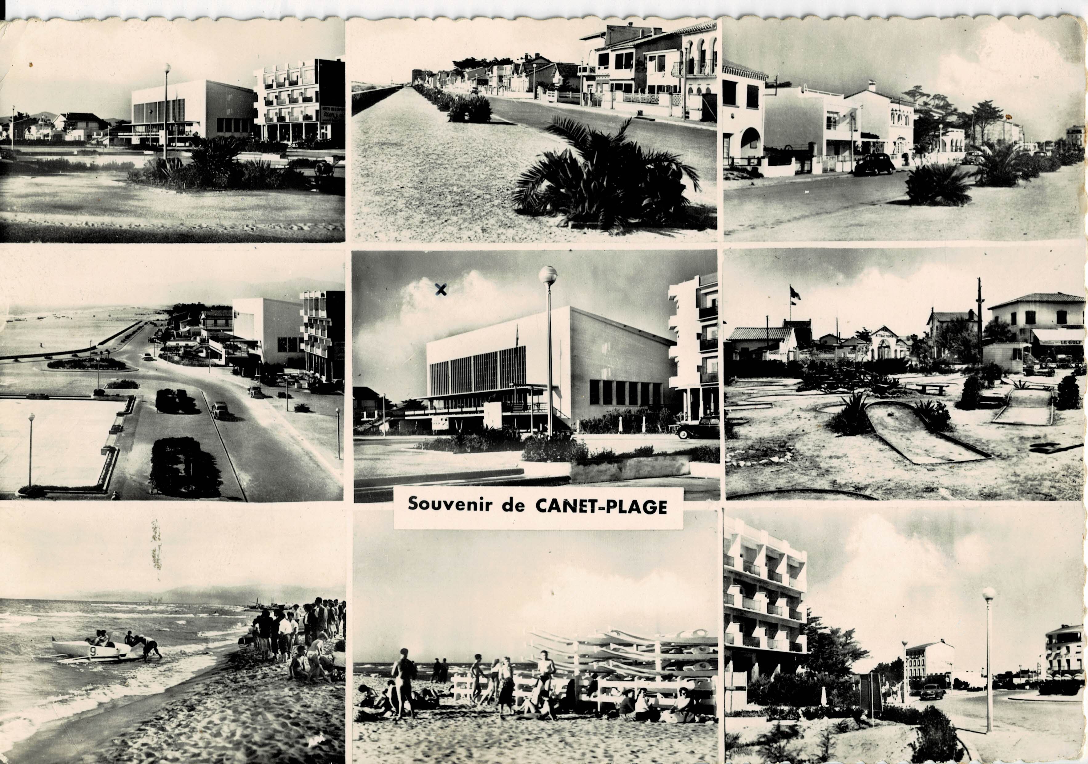 POSTAL MODERNA DE CATALUÑA. CANET PLAGE. EN PARCOURANT LA COTE VERMEILLE