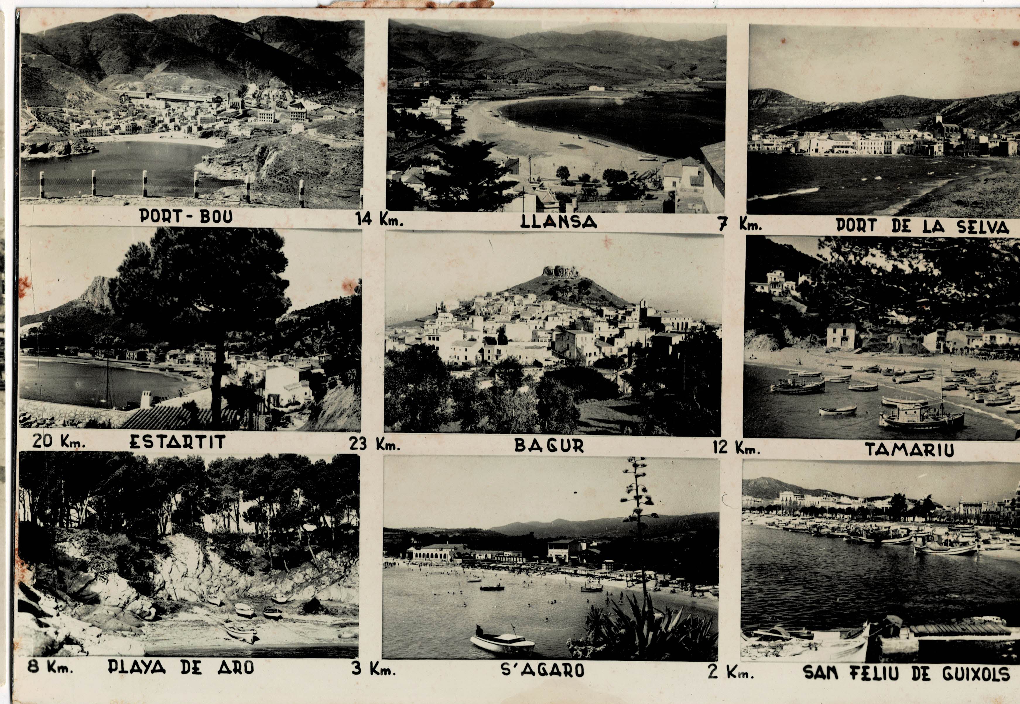 POSTAL MODERNA DE CATALUÑA. VARIAS VISTAS DE LA CIUDAD